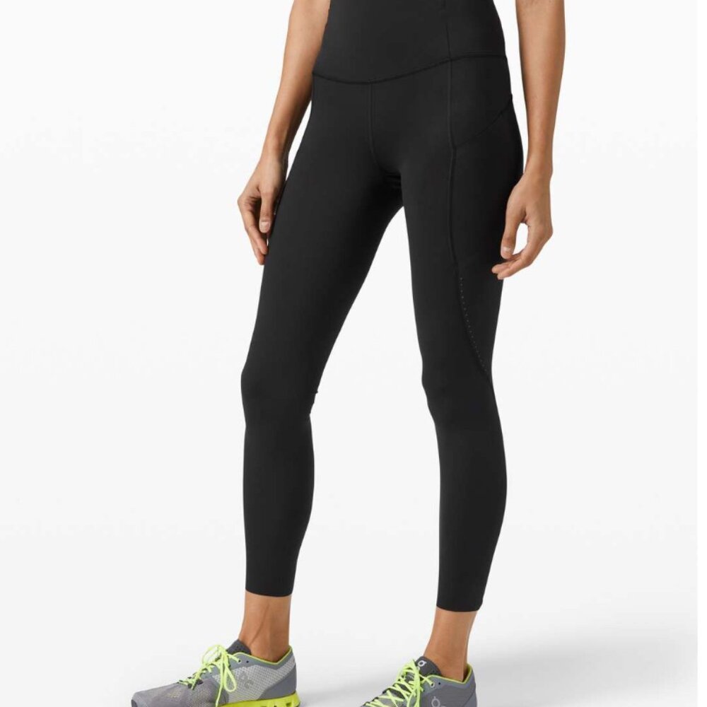 Lululemon Fast and Free High-Rise Tight - 25" - 7 Pocket - In Black
